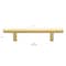 Gliderite Hardware 3-3/4 in. Center to Center Satin Gold Solid Steel Bar Pull - 5001-96-SG 5001-96-SG-1 - alternate 4